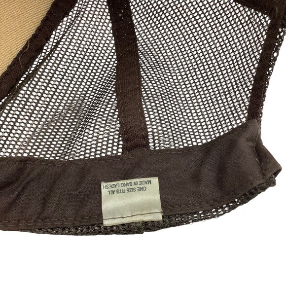 Vtg Brown Steel Company Construction Trucker Hat Mesh Snapback Adjustable Ohio - Picture 3 of 7